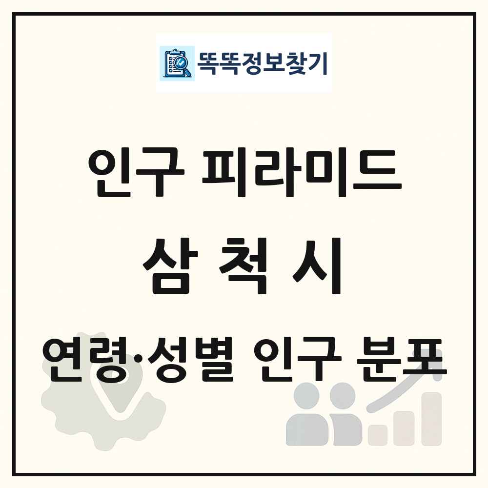삼척시 인구 피라미드 링크 그림